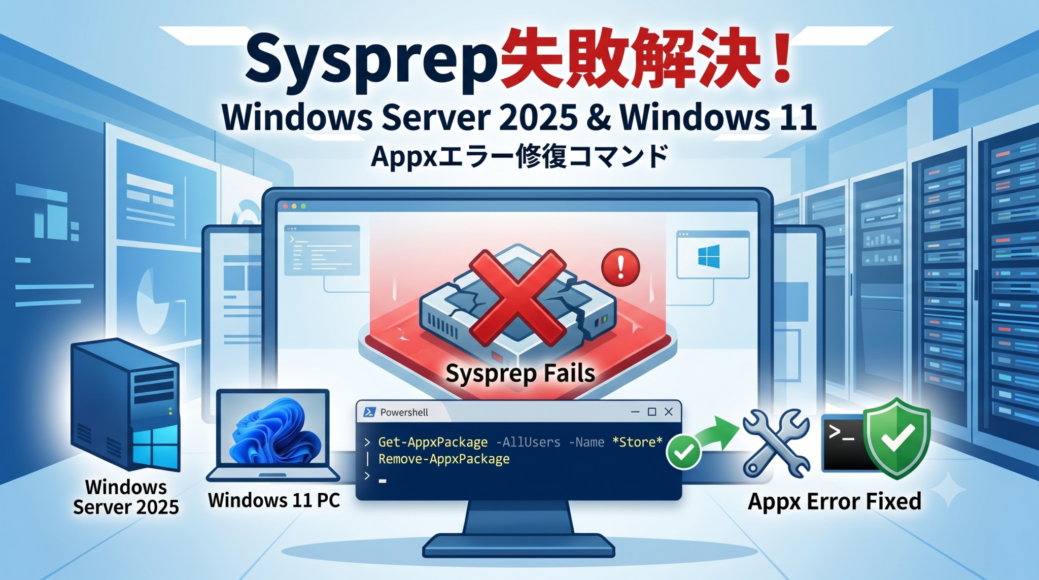 Windows11/2025 Sysprep失敗の解決法（Appx） | KITA-SAN.BLOG